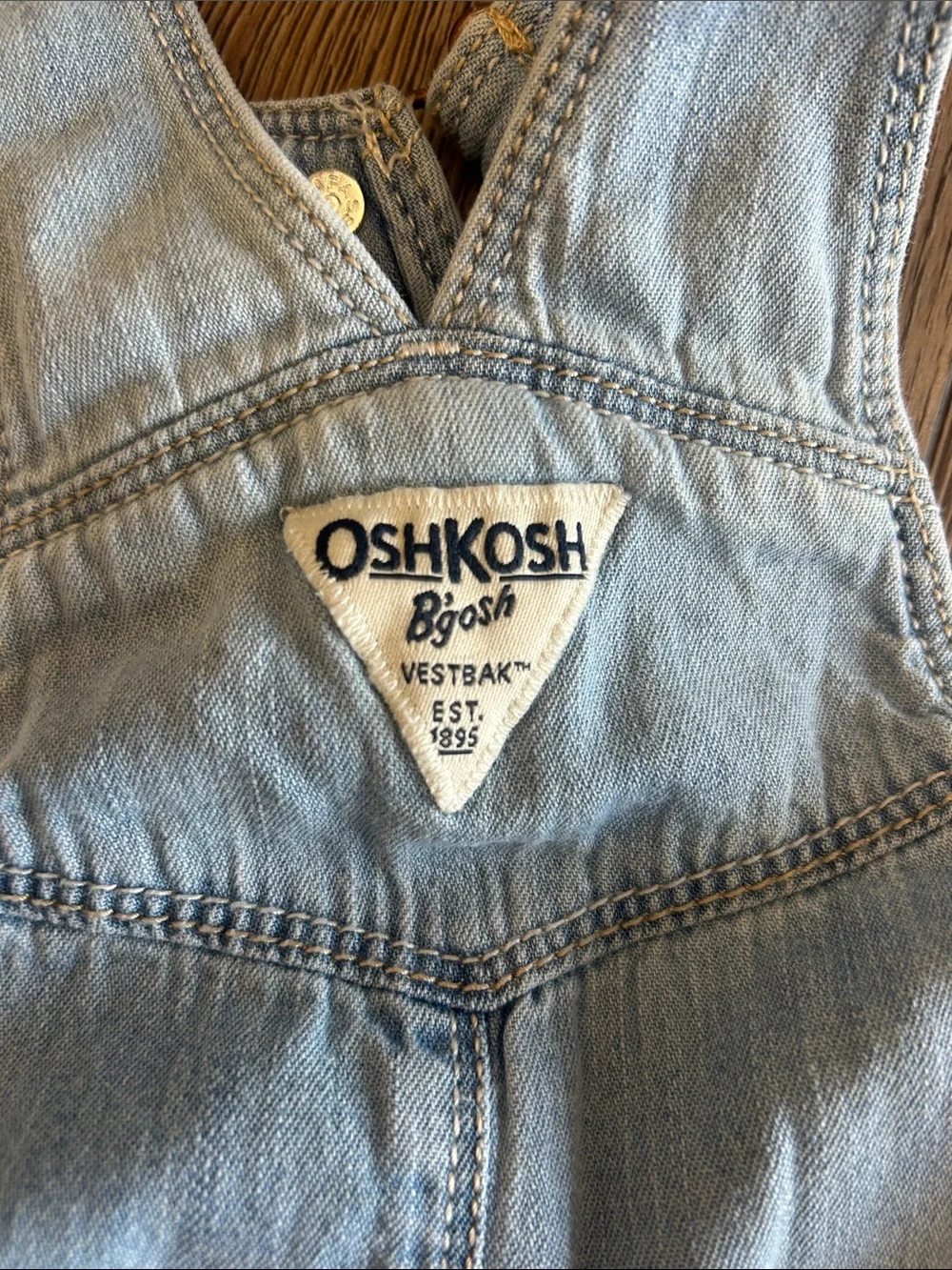 OshKosh B'gosh Pale Blue Denim Kids Overalls